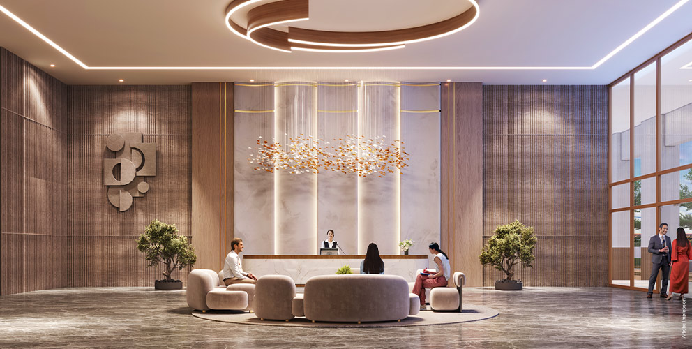 Elegant Entrance Lobby at The Palatial